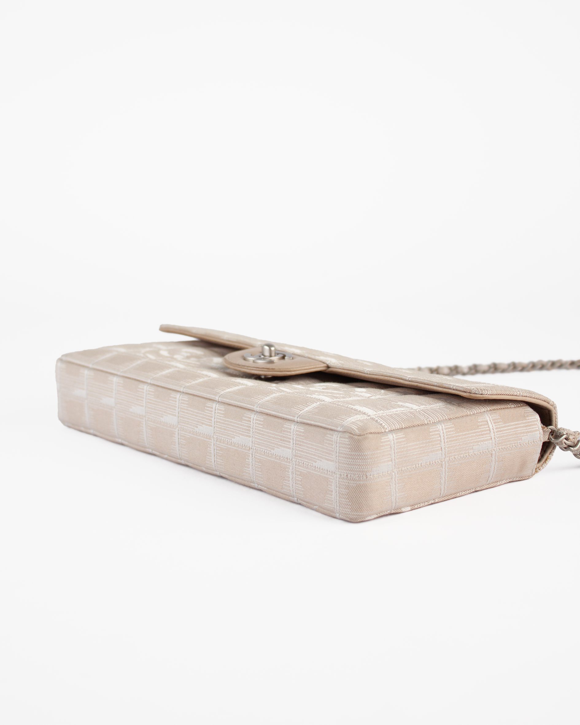 Early 2000s East West Chocolate Bar Flap Bag