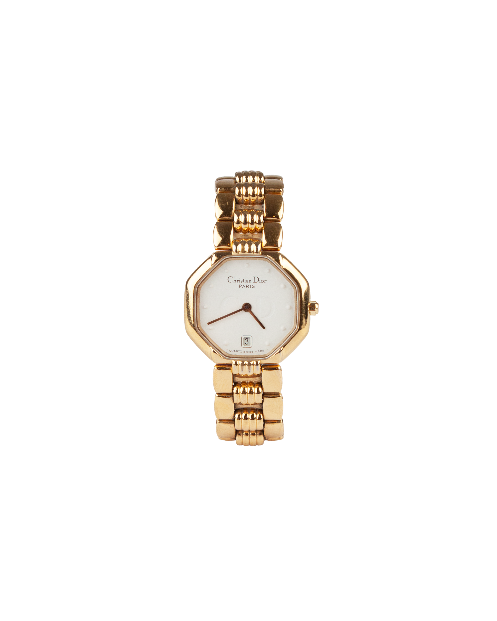 Vintage Octagon Gold Plated Watch