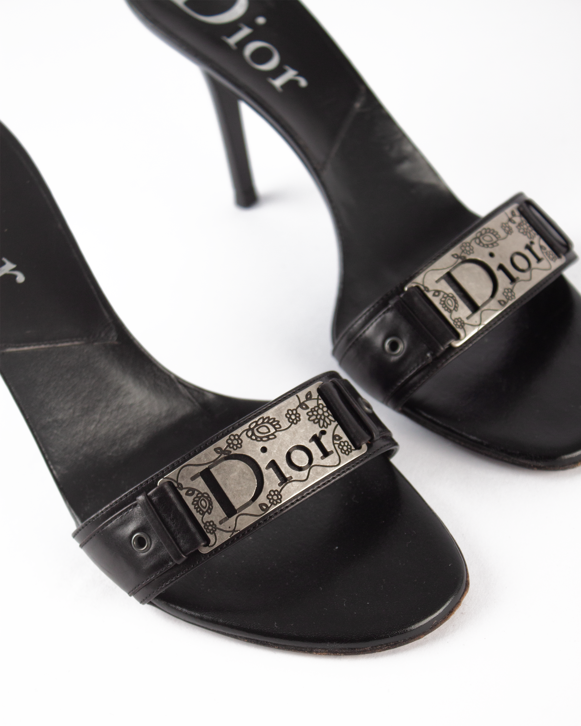 Christian Dior Vintage Plaque Mules