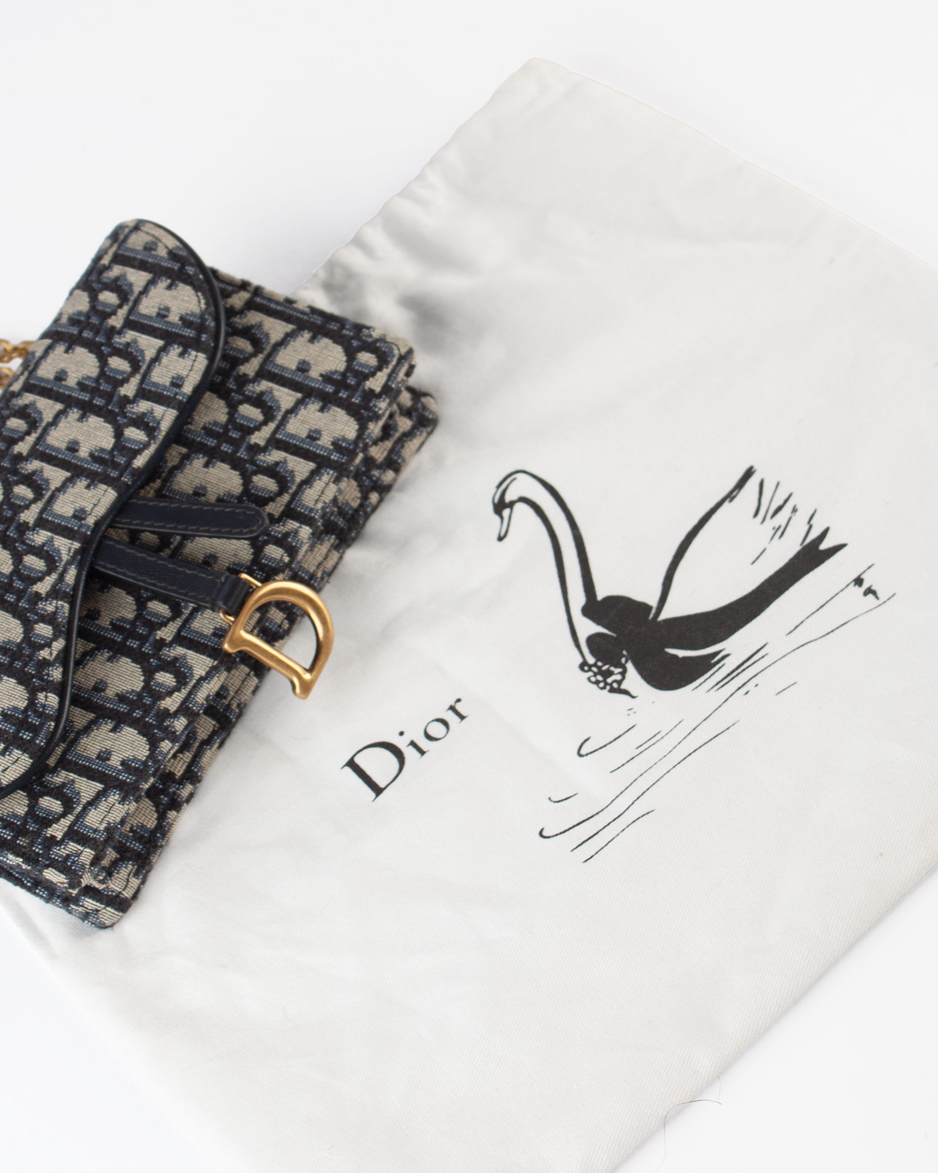 Dior Oblique Saddle Pouch Shoulder Bag