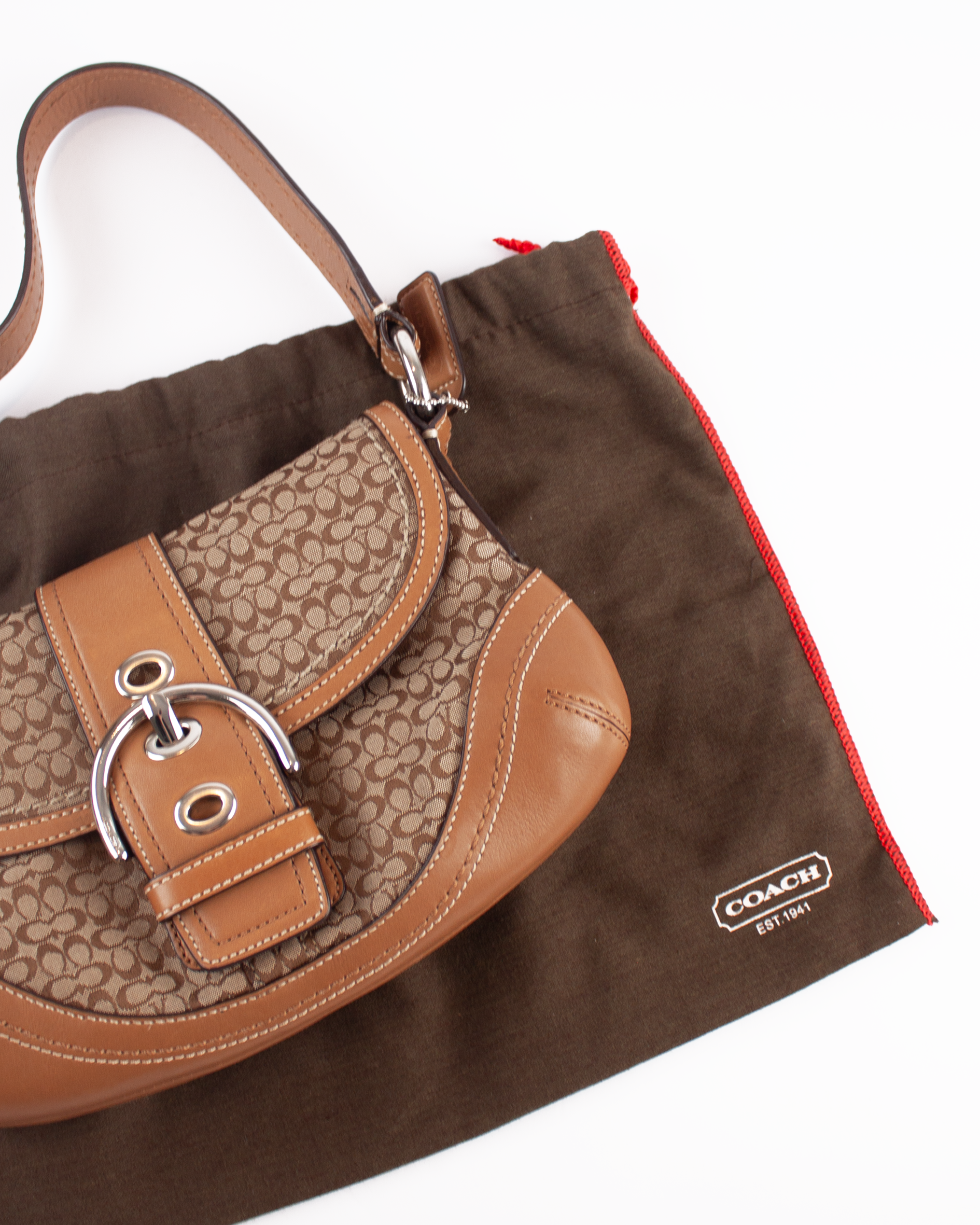 Soho Y2K Signature Flap Bag