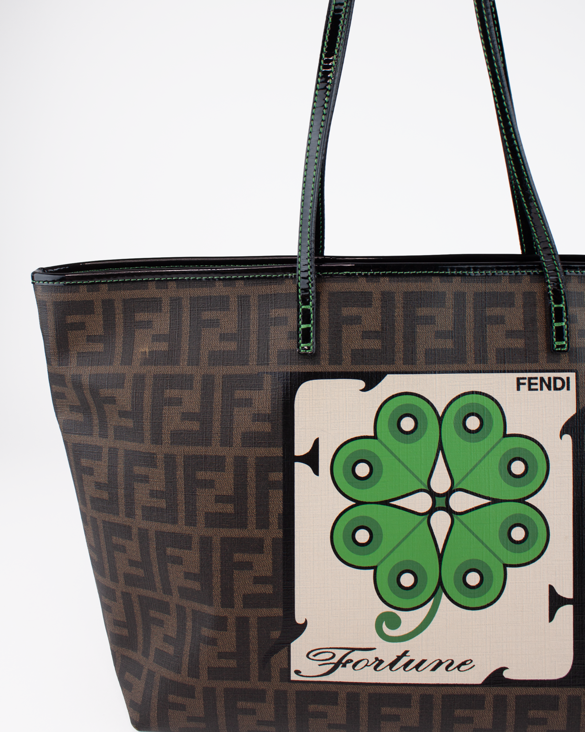 Rare Limited Edition Zucca Spalmati Clover Print Tote Bag