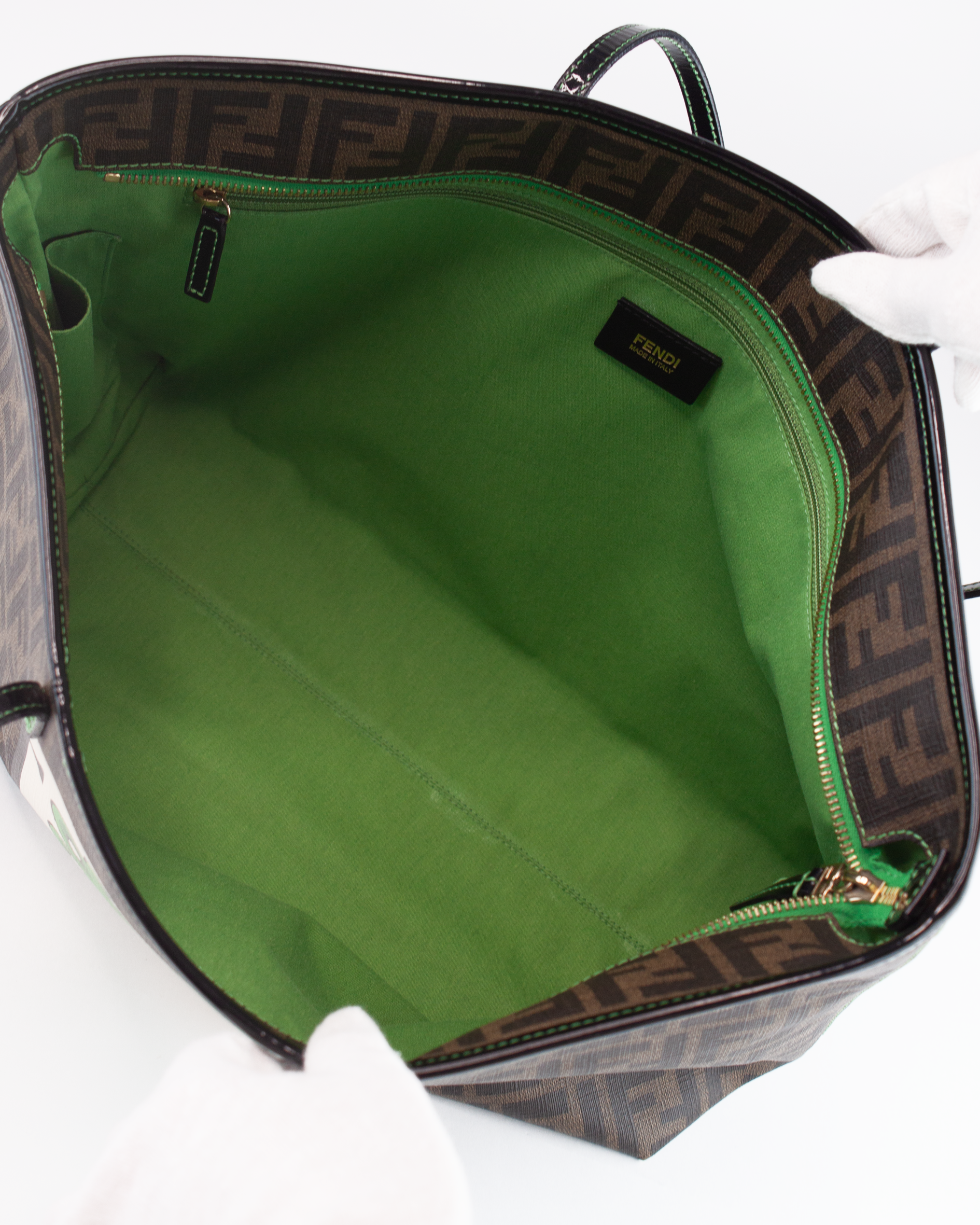 Rare Limited Edition Zucca Spalmati Clover Print Tote Bag