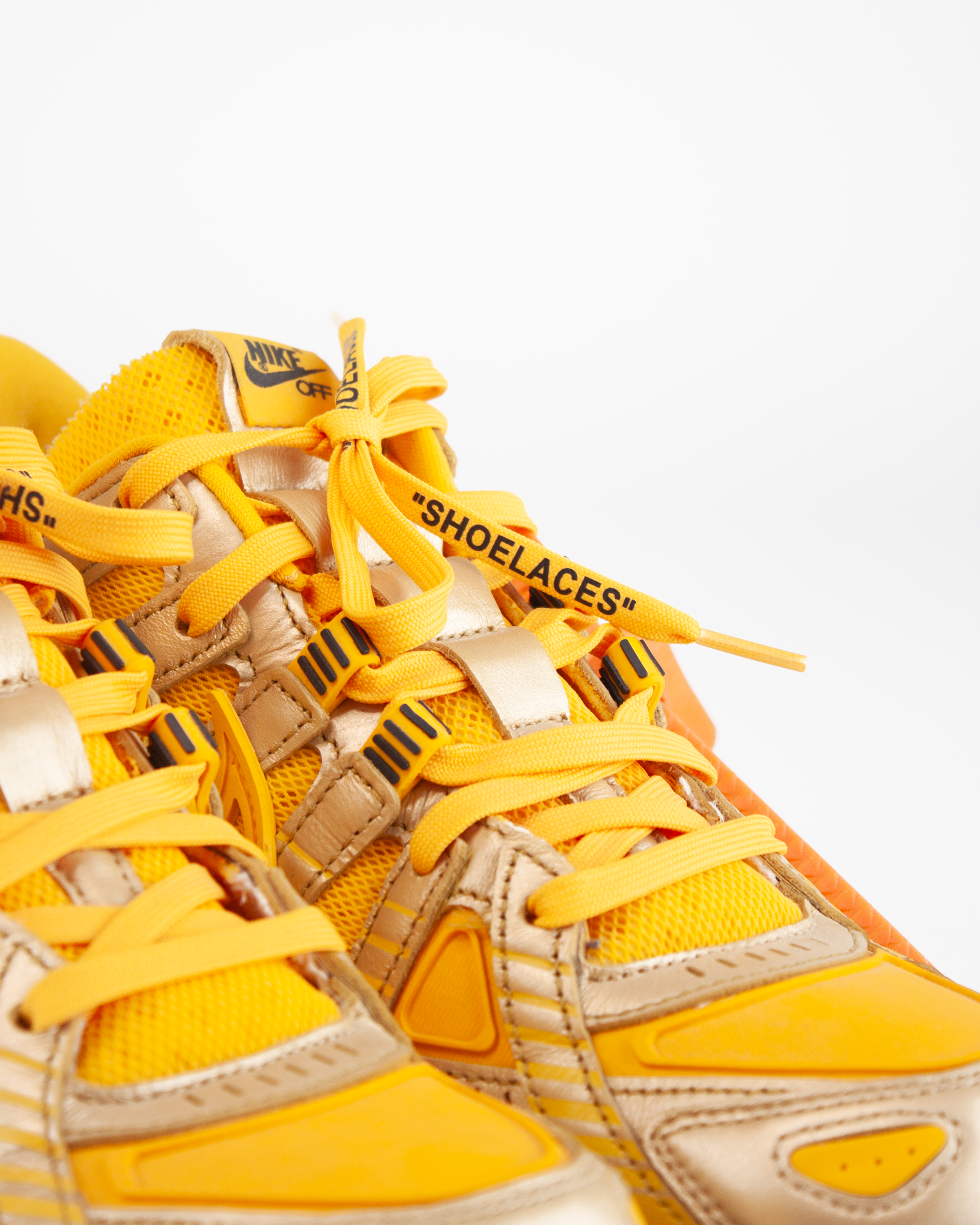Off White x Nike Rubber Dunk 'University Gold'