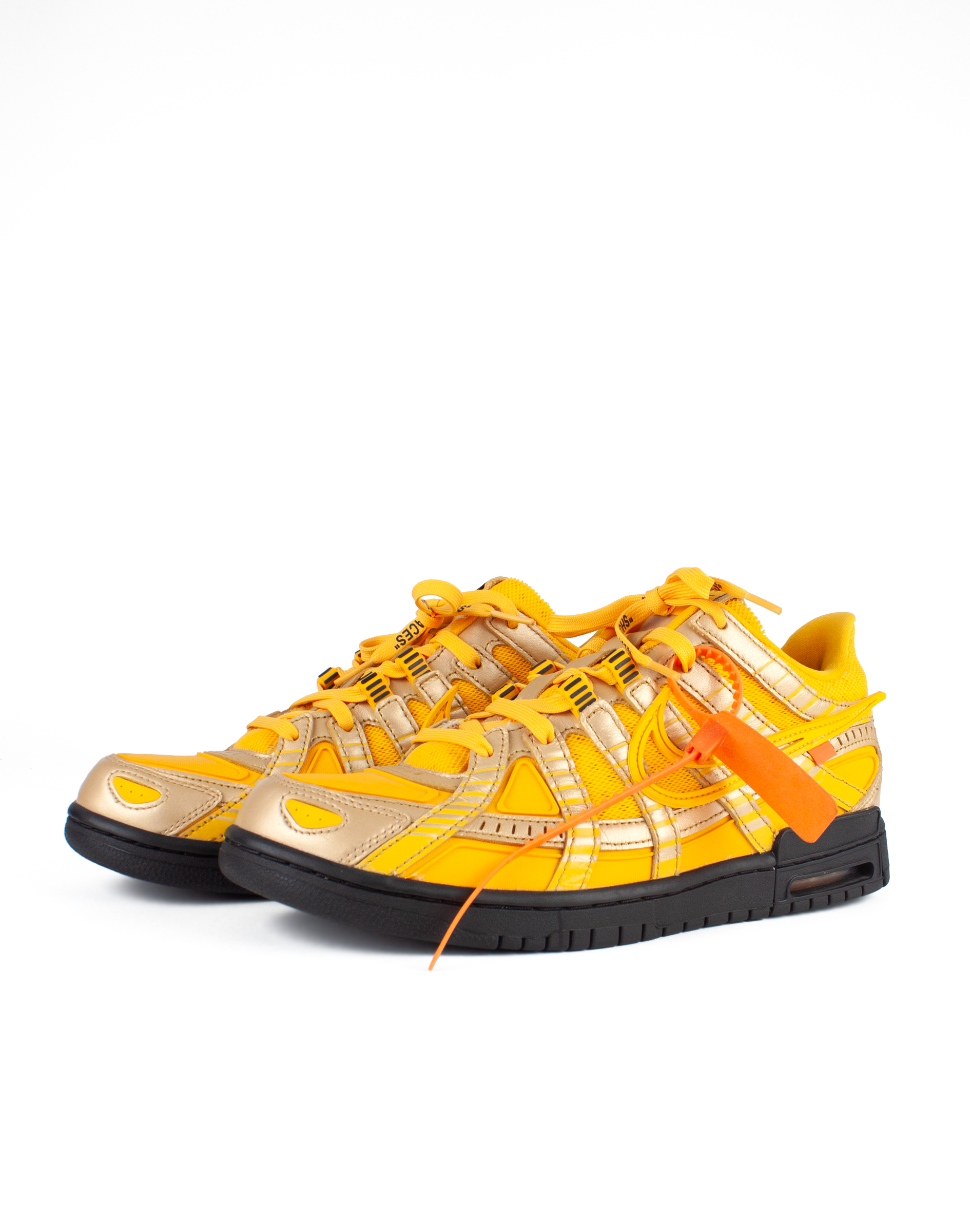 Off White x Nike Rubber Dunk 'University Gold'