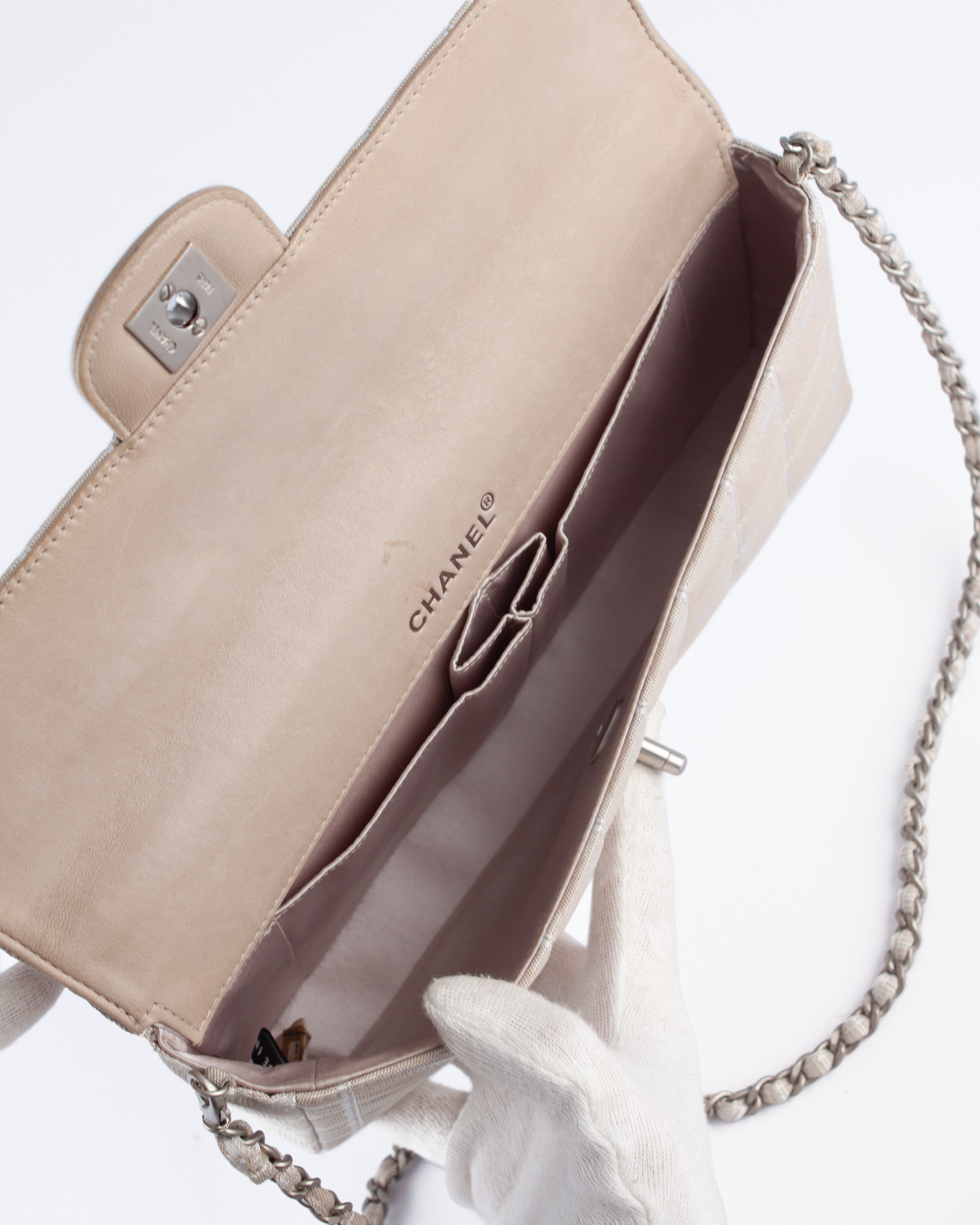 Early 2000s East West Chocolate Bar Flap Bag