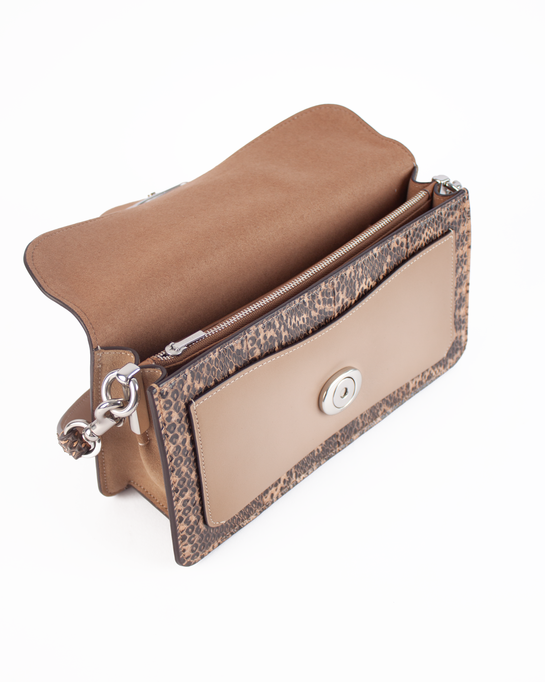 Tabby 26 Colourblock Snakeskin Shoulder Bag