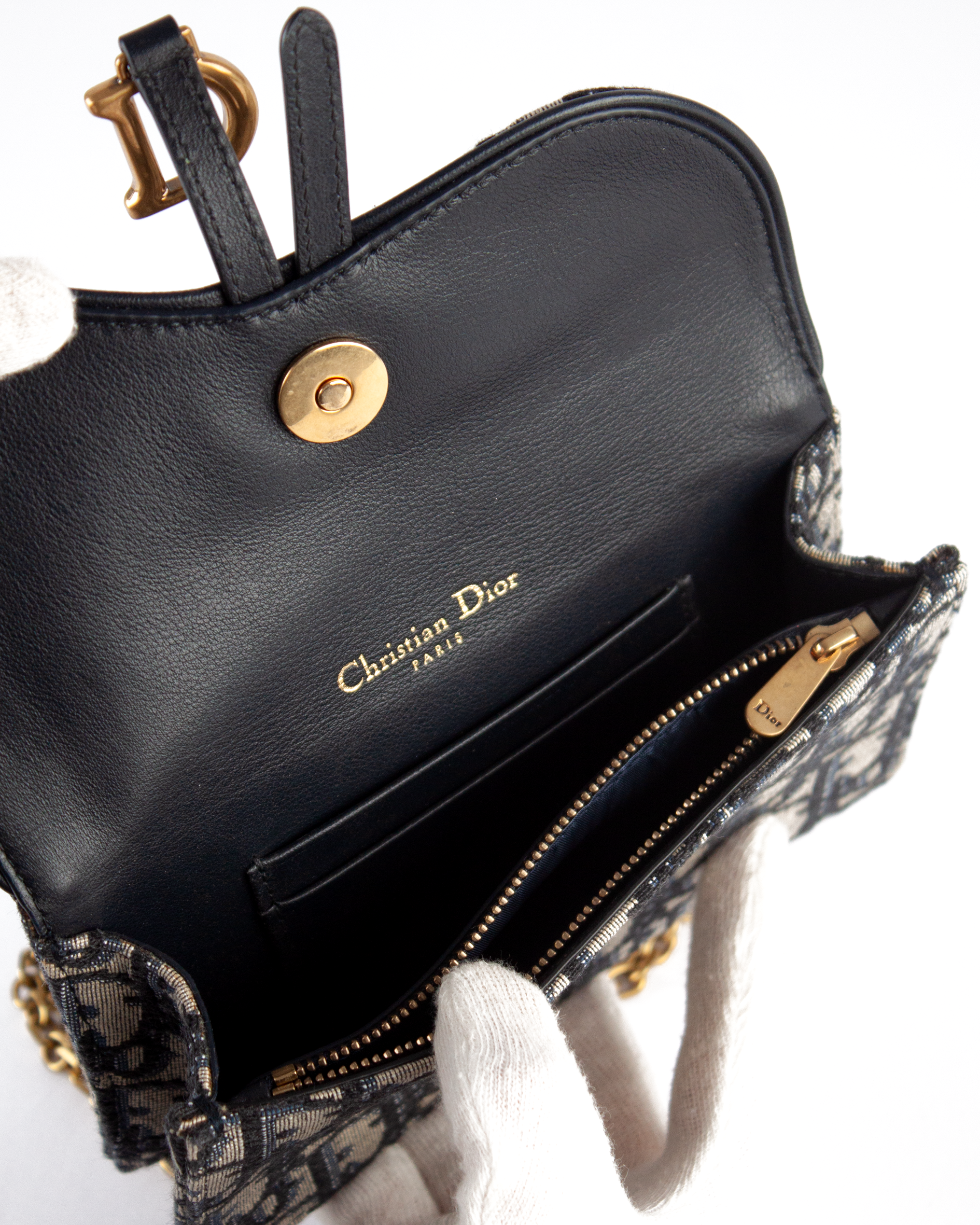 Dior Oblique Saddle Pouch Shoulder Bag