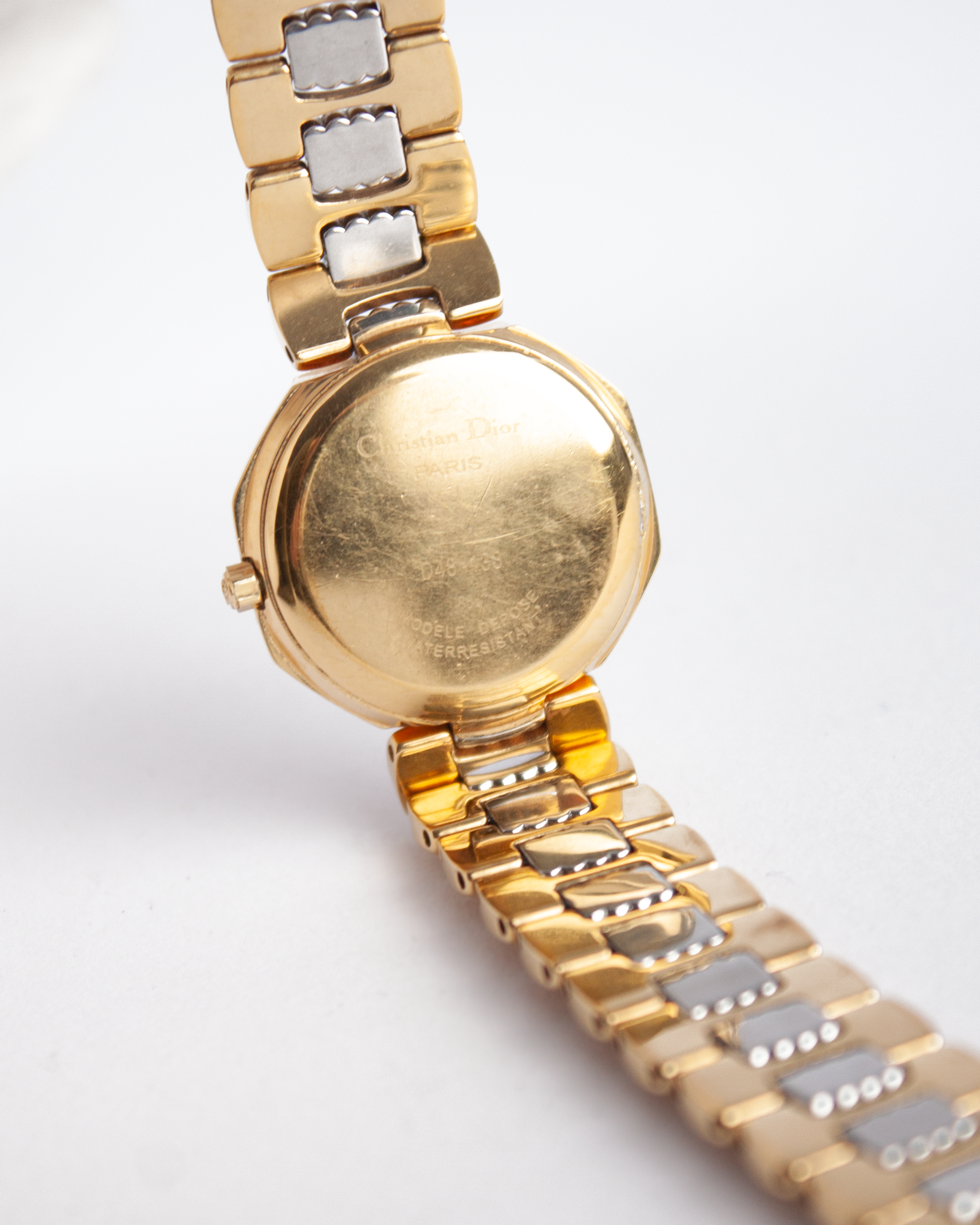 Vintage Octagon Gold Plated Dual Tone Watch
