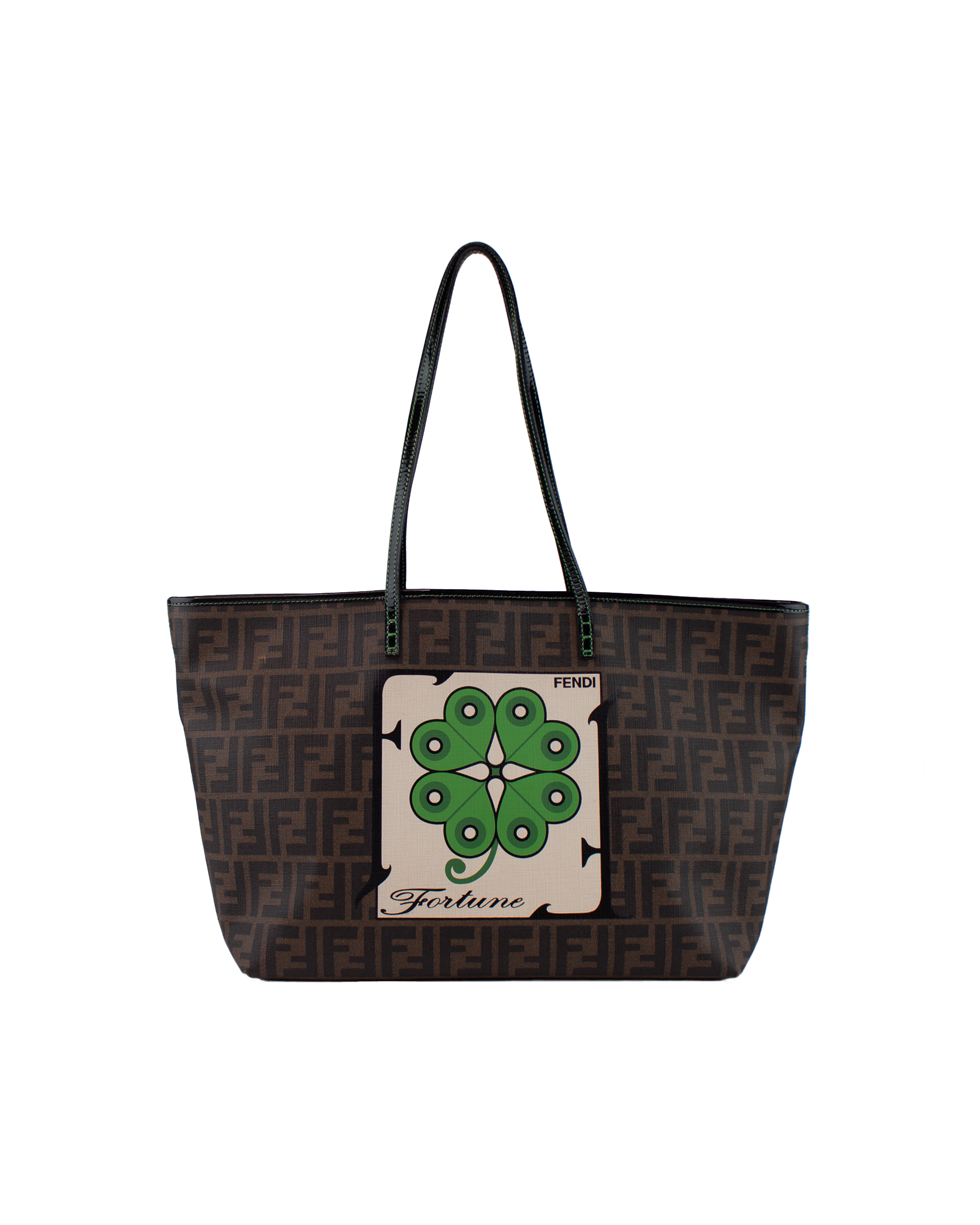 Zucca Spalmati Clover Print Tote Bag