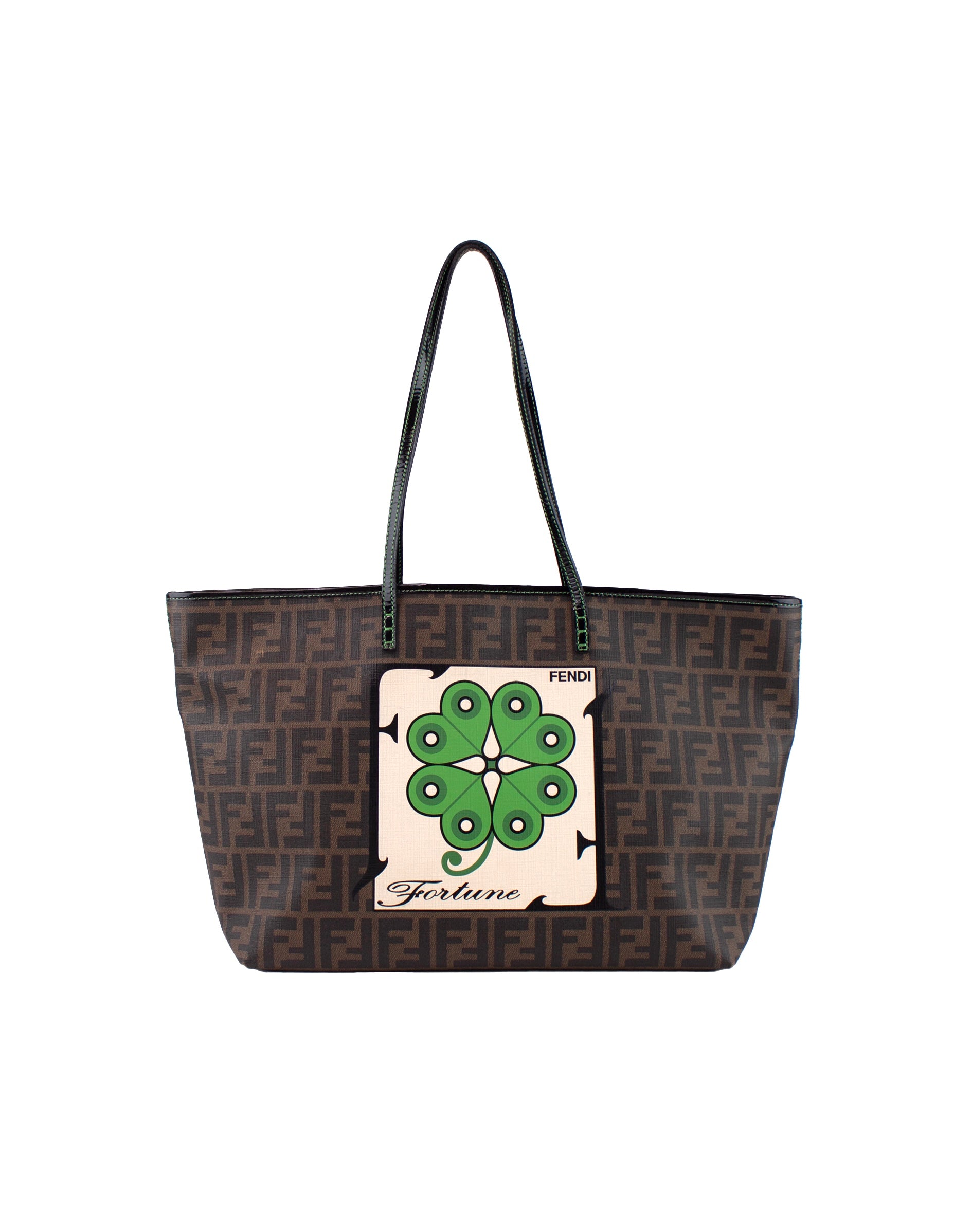 Rare Limited Edition Zucca Spalmati Clover Print Tote Bag