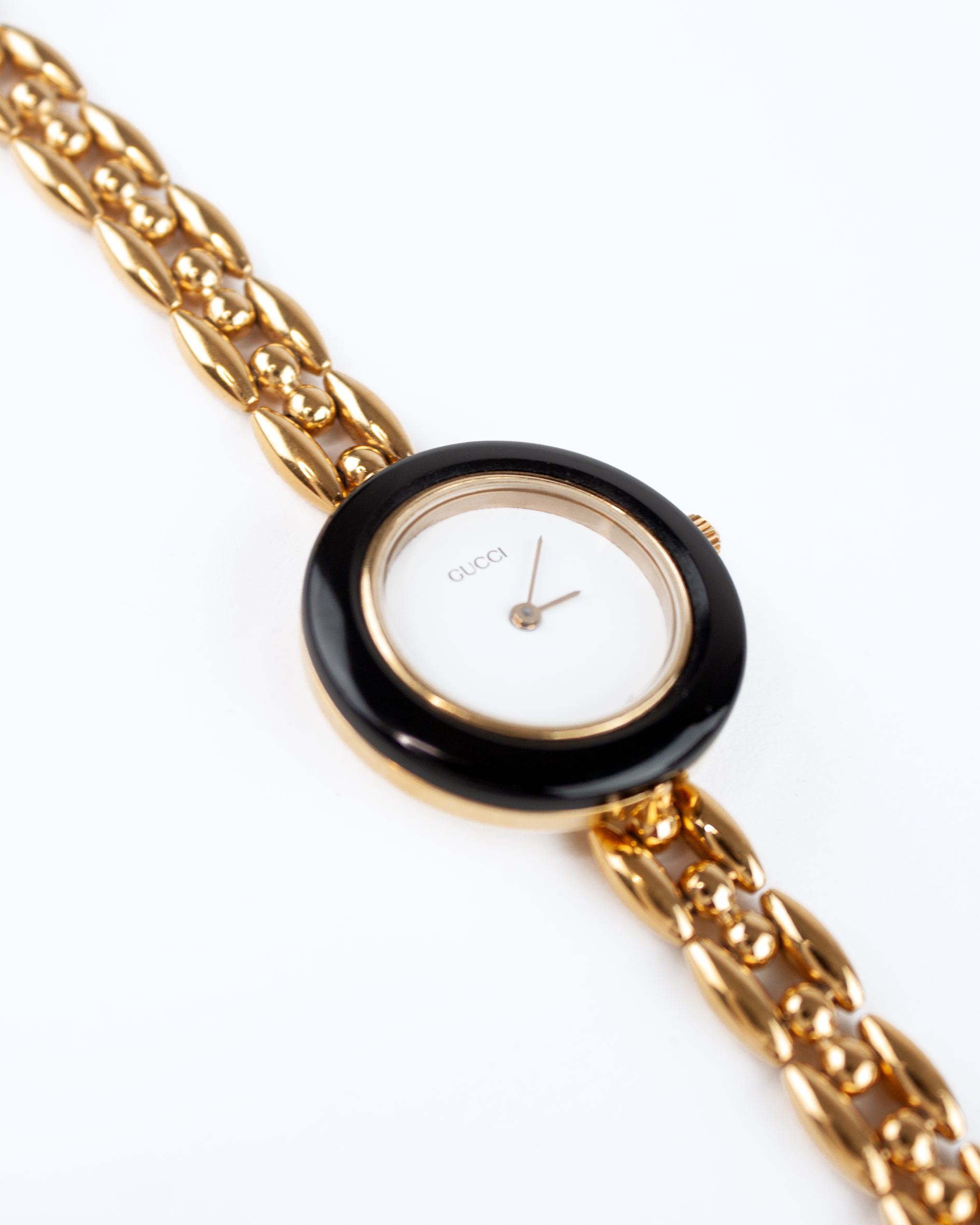 Interchangeable Gold Bezel Chain Watch - 6 Colours