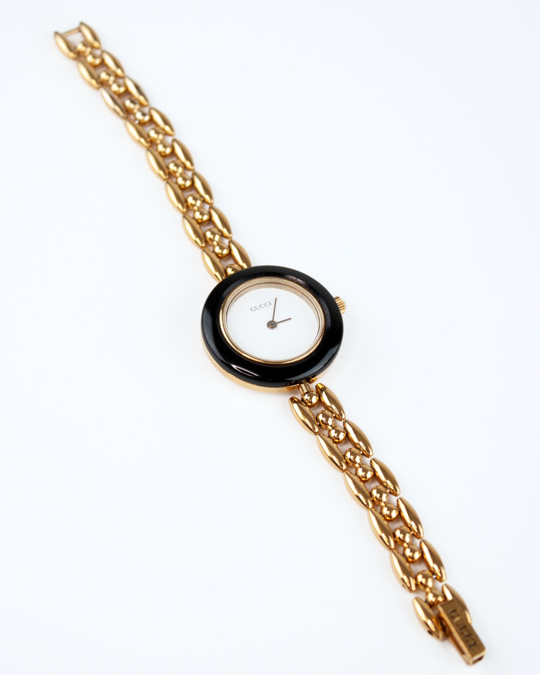 Interchangeable Gold Bezel Chain Watch - 6 Colours