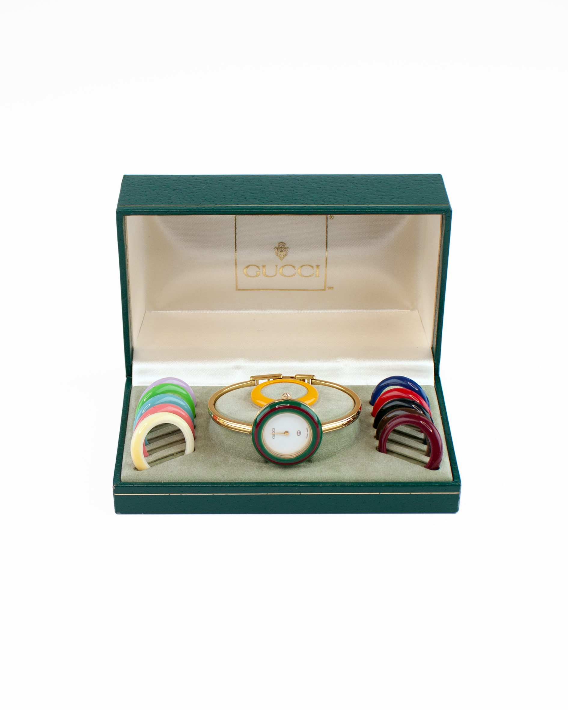 Interchangeable Gold Bezel Watch - 18 Colours