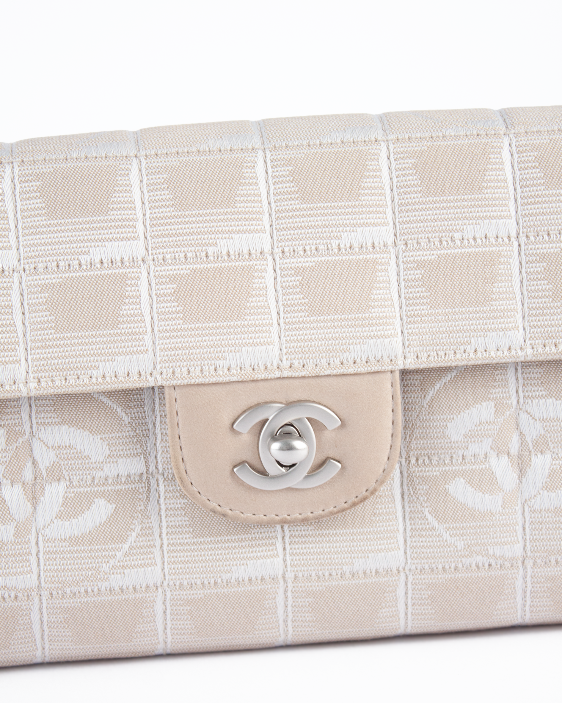 Early 2000s East West Chocolate Bar Flap Bag