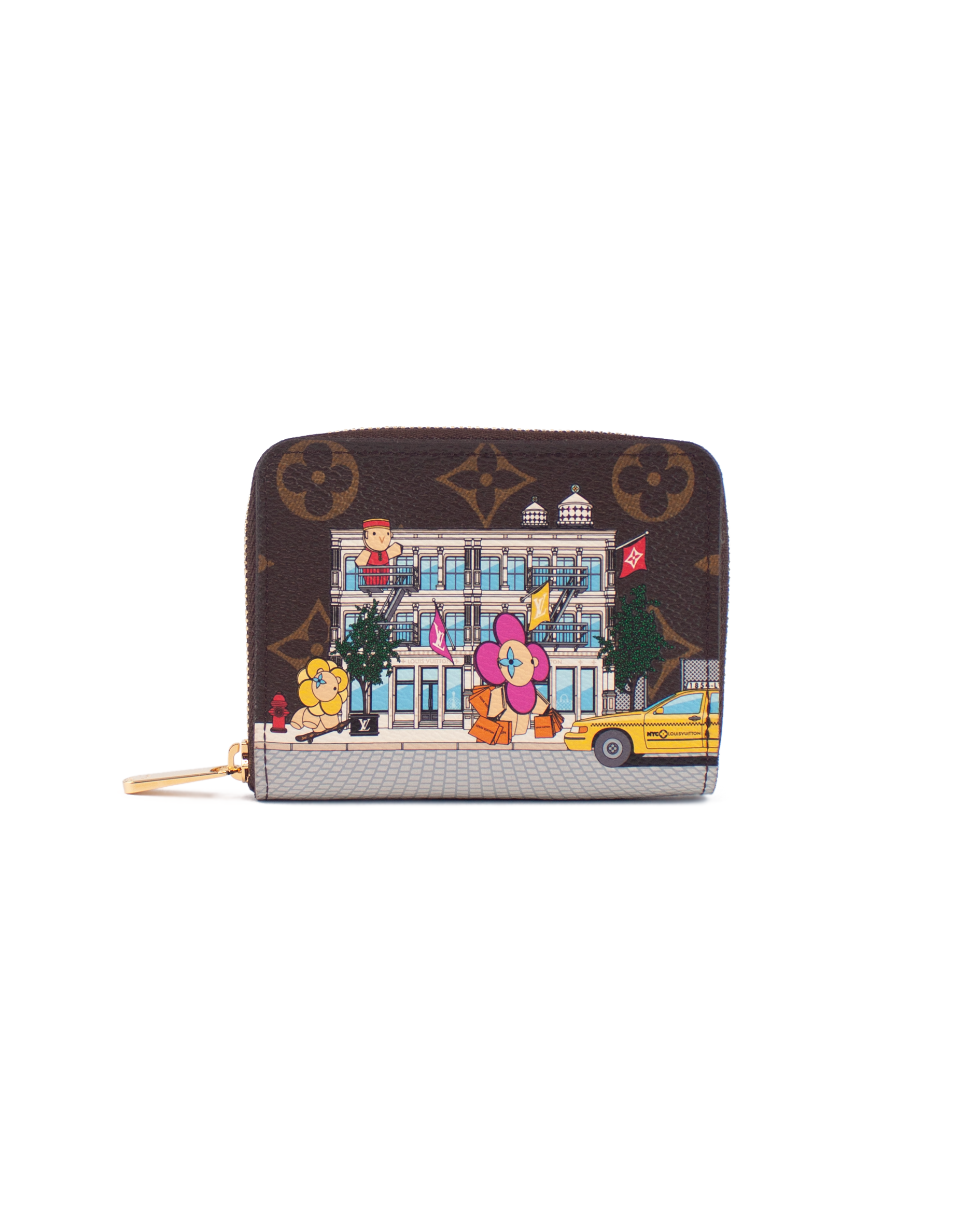 Vivienne Holiday Monogram Zippy Coin Purse