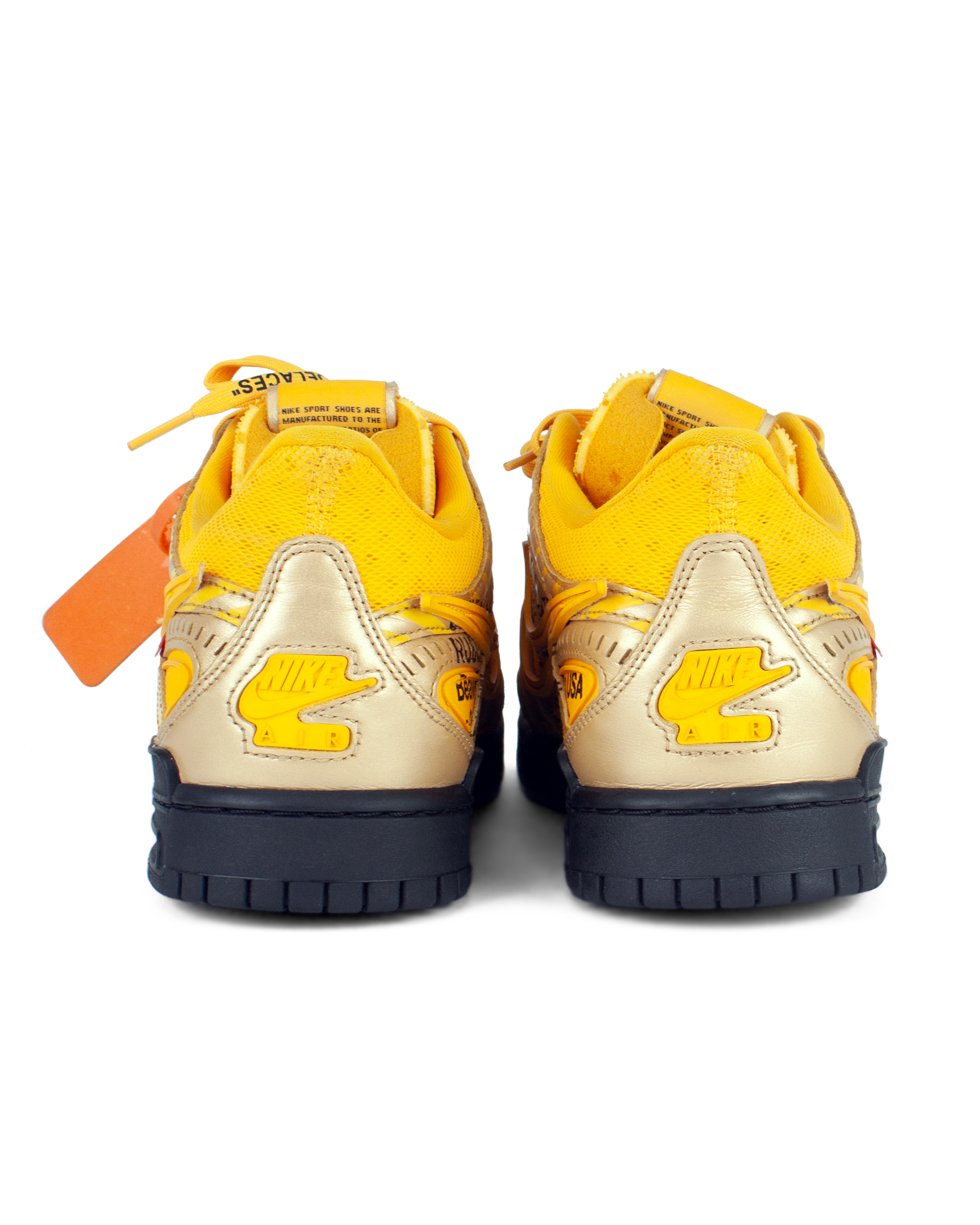 Off White x Nike Rubber Dunk 'University Gold'