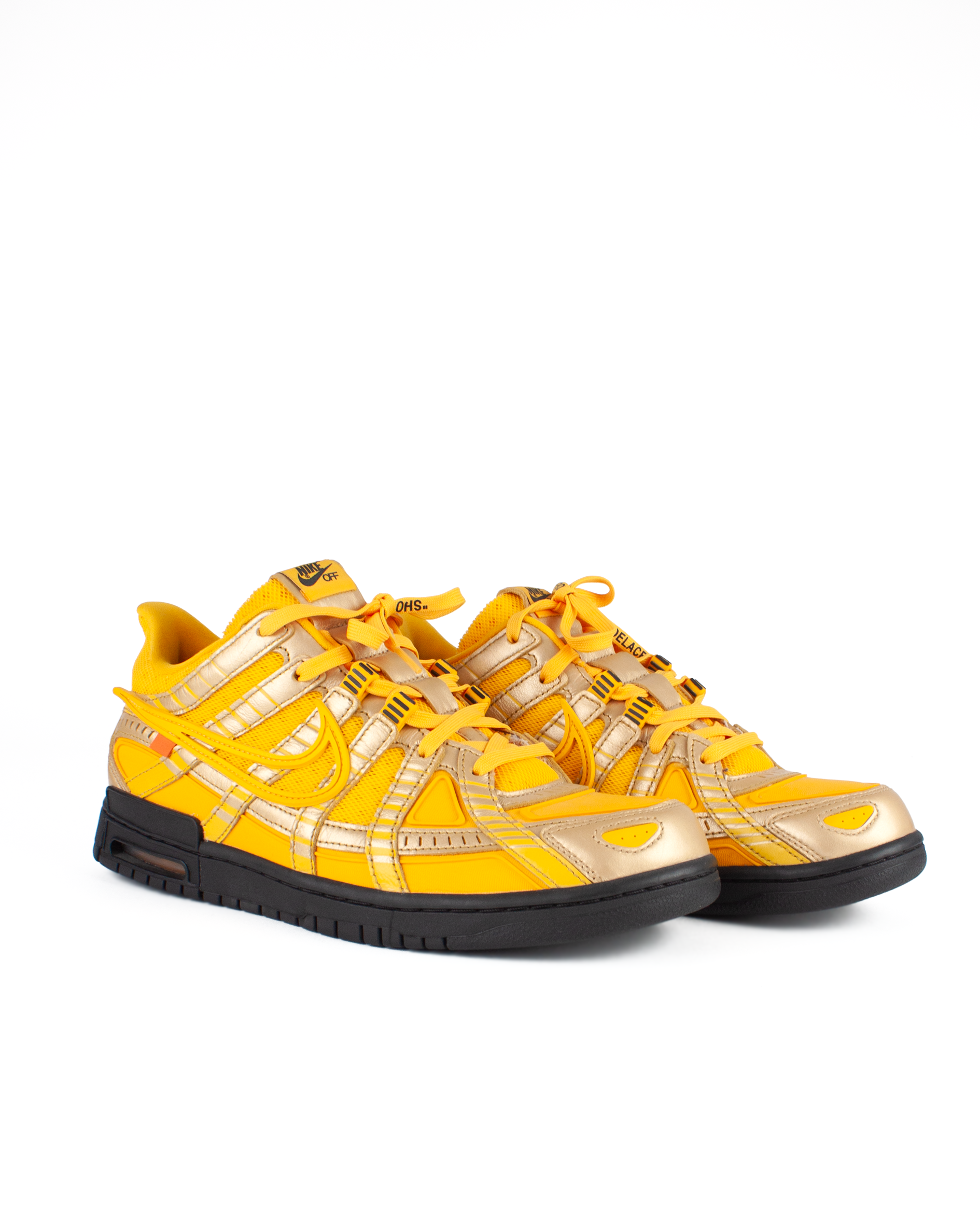 Off White x Nike Rubber Dunk 'University Gold'