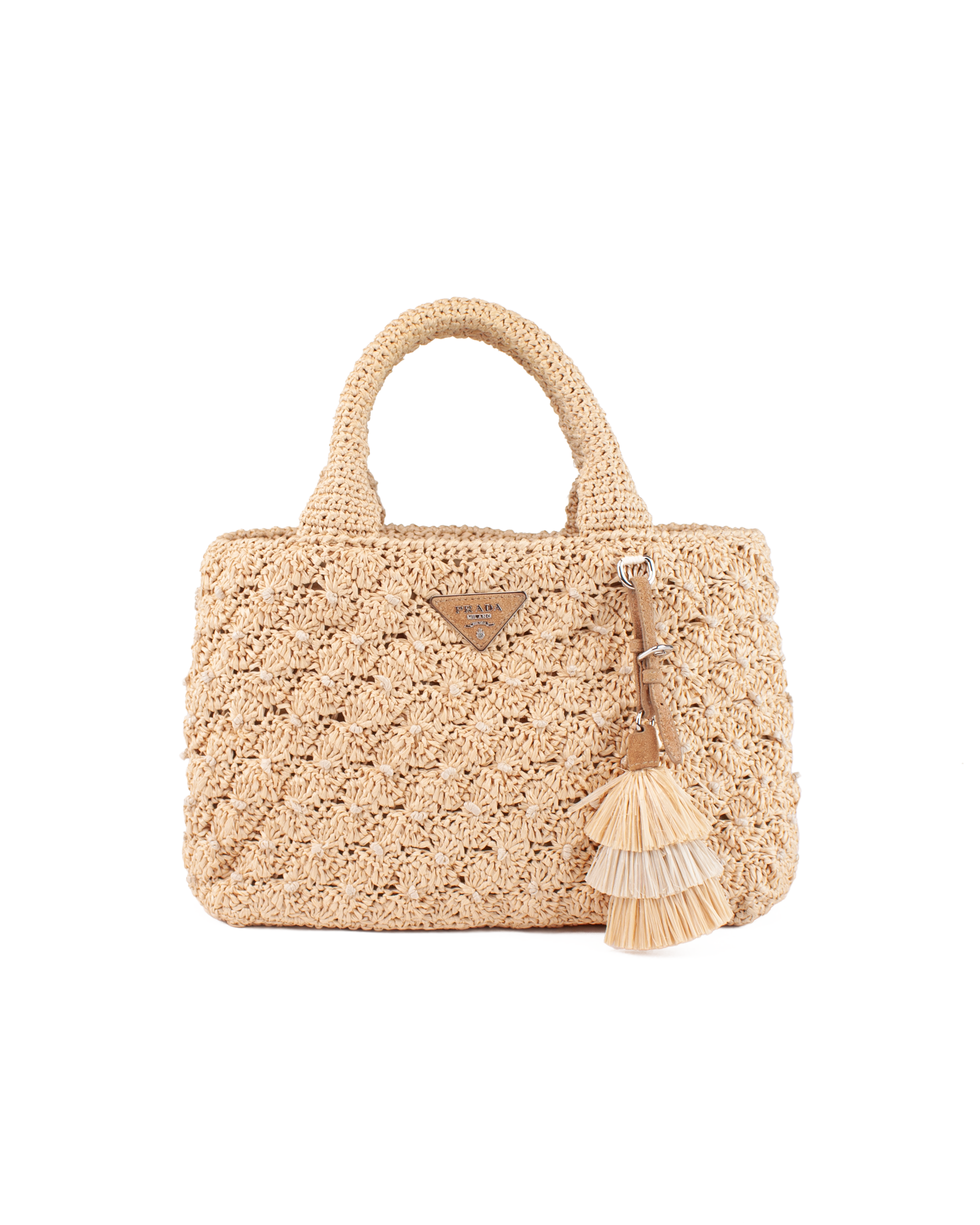 Raffia Satchel Bag