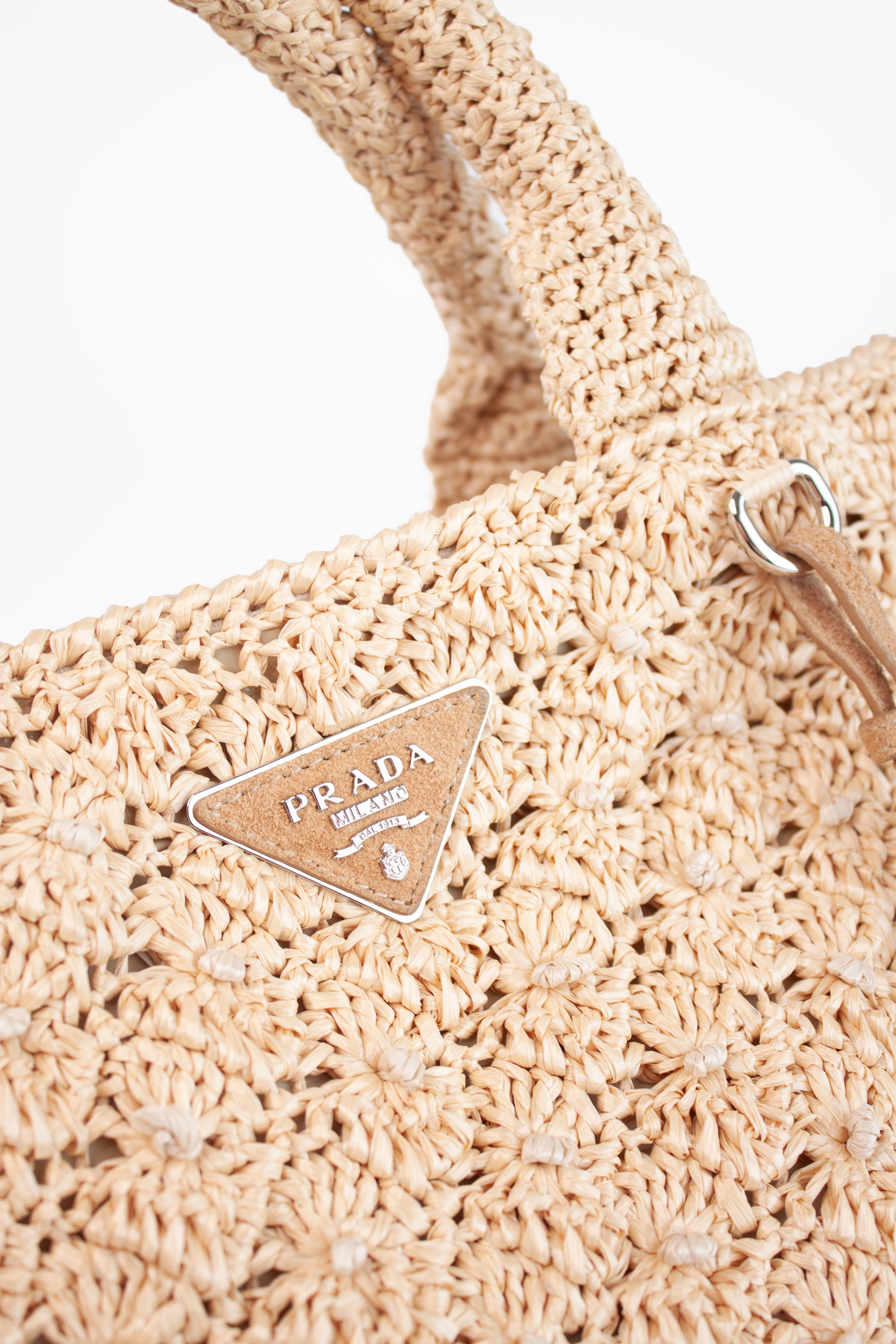 Raffia Satchel Bag